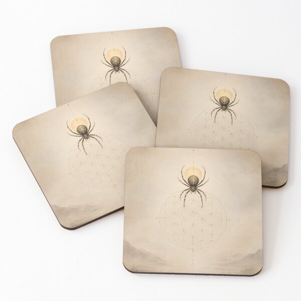 Item preview, The Sacred Weaver Minimalist – Spider Sacred Geometry Art designed and sold by SacredLensV.