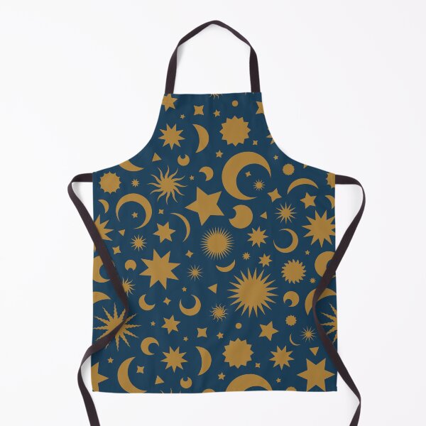 Item preview, Whimsigoth Celestial Sky in Medieval Teal and Antique Gold designed and sold by YesterdayColl.