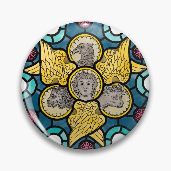 Item preview, Stained Glass of the Four Evangelists designed and sold by DogLatin.