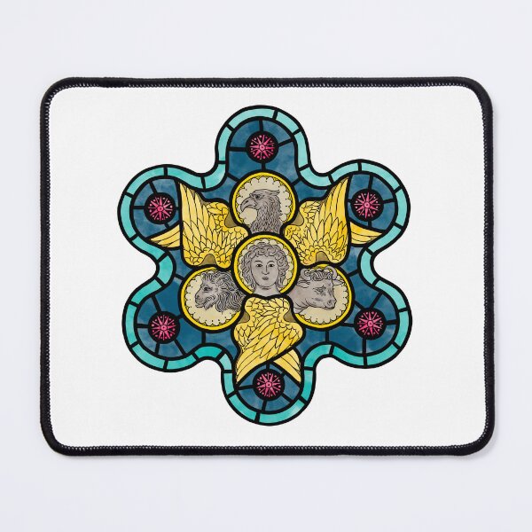 Item preview, Stained Glass of the Four Evangelists designed and sold by DogLatin.