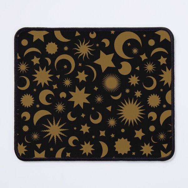 Item preview, Whimsigoth Celestial Sky in Black and Gold designed and sold by YesterdayColl.