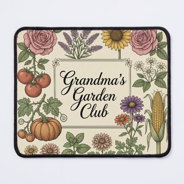 Item preview, Grandma's Garden Club Botanical Engraving Flowers designed and sold by DIUMERI.