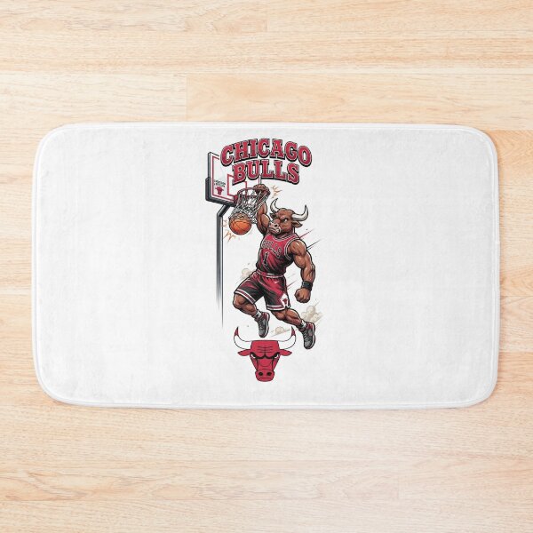 Item preview, Fierce Basketball Bull Mascot Slam Dunk Artwork designed and sold by BlasiseDS.