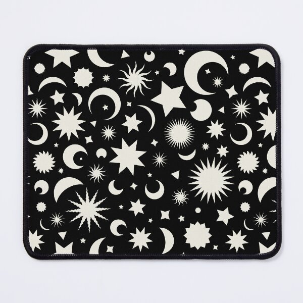 Item preview, Whimsigoth Celestial Sky in Black and White designed and sold by YesterdayColl.