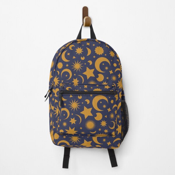 Item preview, Whimsigoth Celestial Sky in Gold and Medieval Navy Blue designed and sold by YesterdayColl.
