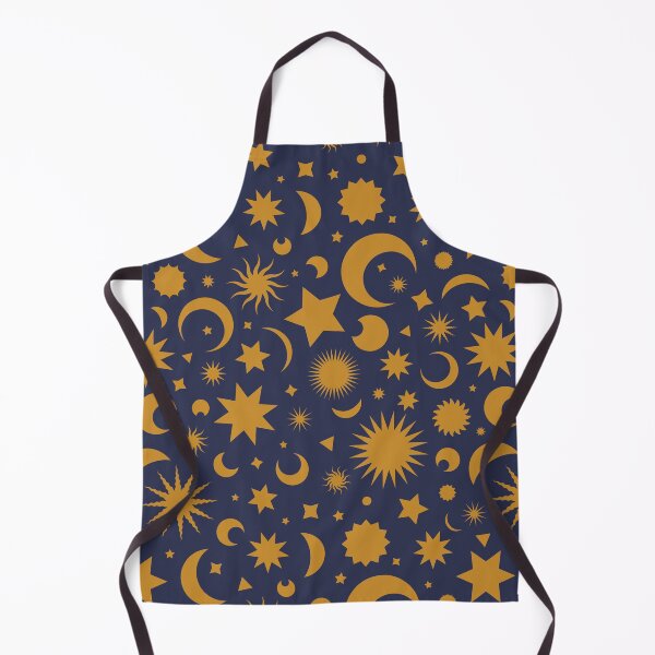 Item preview, Whimsigoth Celestial Sky in Gold and Medieval Navy Blue designed and sold by YesterdayColl.