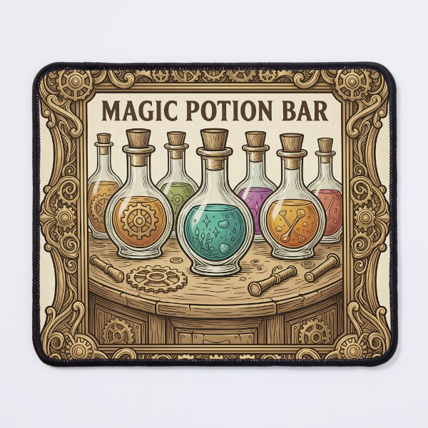 Item preview, Magic Potion Bar Steampunk Etching designed and sold by DIUMERI.