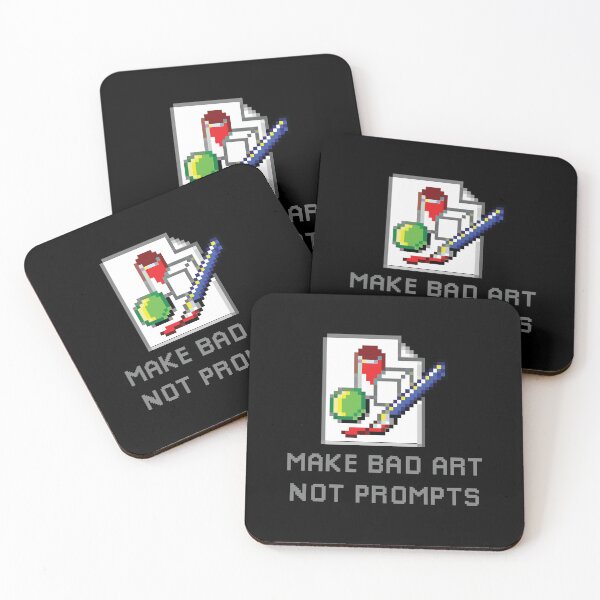 Item preview, make bad art,not prompts (anti ai) designed and sold by remerasnerdas.