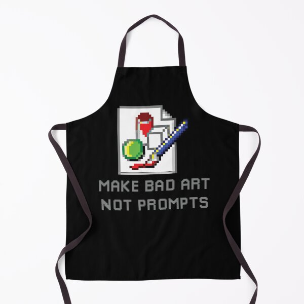Item preview, make bad art,not prompts (anti ai) designed and sold by remerasnerdas.