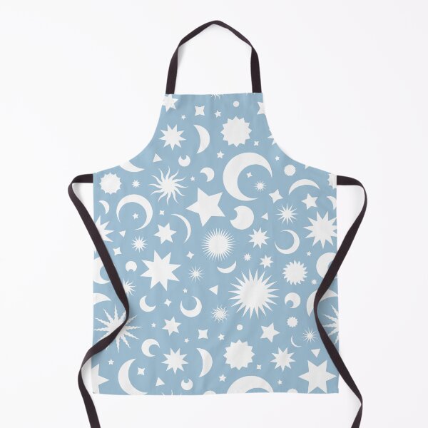 Item preview, Whimsigoth Celestial Sky in Dusty Baby Blue and White designed and sold by YesterdayColl.