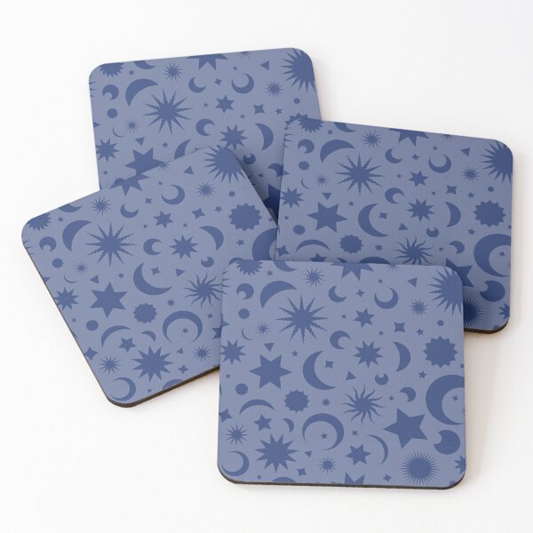 Item preview, Whimsigoth Celestial Sky in Tonal Denim Blue designed and sold by YesterdayColl.