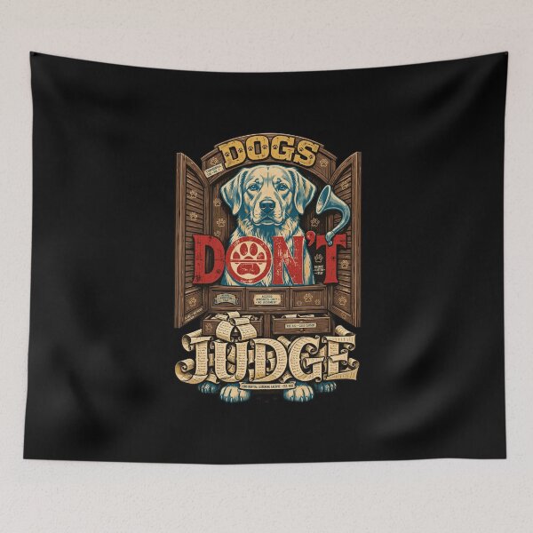 Item preview, Dogs Don't Judge Shirt, Funny Dog Lover T-Shirt, Dog Mom Gift, Dog Dad Gift, Loyal Dog Apparel, Canine Lover Gift, Funny Dog Design, Pet Lover Shirt, Vintage Dog Graphic designed and sold by Typologystudios.