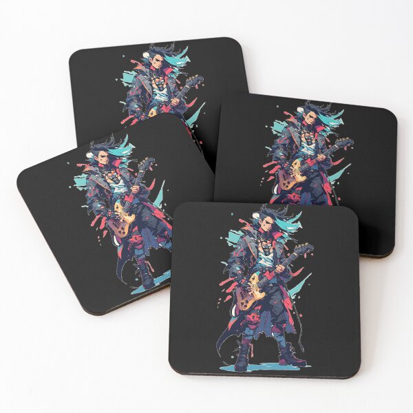 Item preview, Edgy Anime Rock Guitarist Design designed and sold by UrbanPrts.