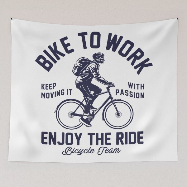 Item preview, Bike To Work Enjoy The Ride Cyclist designed and sold by heedooppod.