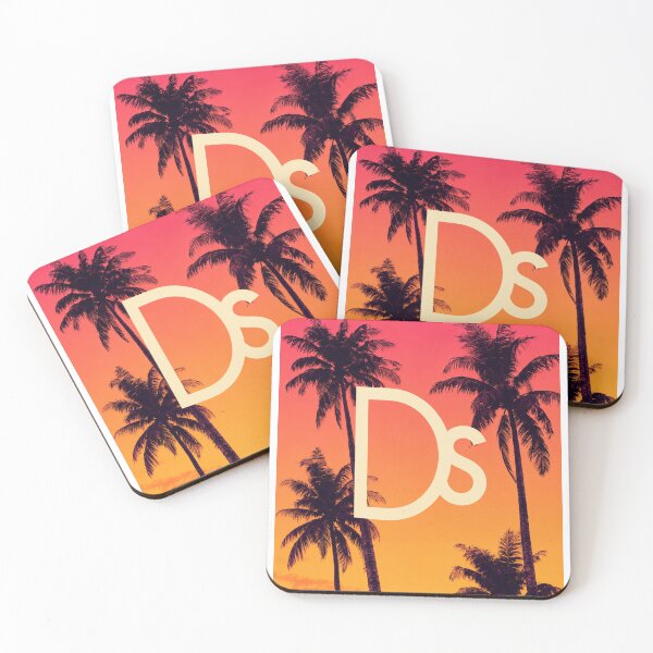 Item preview, Leonida Sunset Palm Monogram designed and sold by Foryoubroshirt.