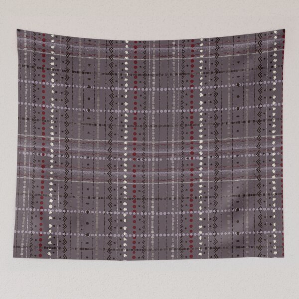 Item preview, Traditional  Plaid with a Burgundy Twist designed and sold by Salzanos.
