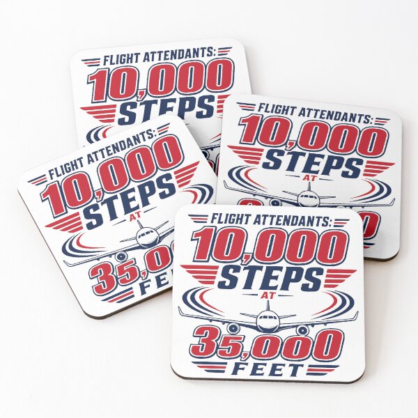 Item preview, Flight Attendants 10K Steps designed and sold by 321IslandPrints.