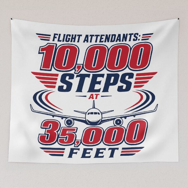 Item preview, Flight Attendants 10K Steps designed and sold by 321IslandPrints.