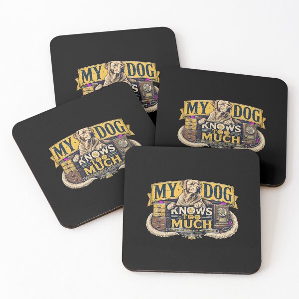 Item preview, My Dog Knows Too Much Shirt, Funny Dog Lover T-Shirt, Dog Mom Gift, Dog Dad Gift, Funny Dog Gift, Dog Lover Apparel, Canine Humor, Pet Parent Shirt, Dog Owner Gift designed and sold by Typologystudios.