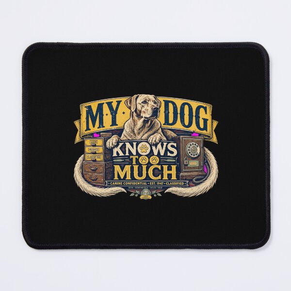 Item preview, My Dog Knows Too Much Shirt, Funny Dog Lover T-Shirt, Dog Mom Gift, Dog Dad Gift, Funny Dog Gift, Dog Lover Apparel, Canine Humor, Pet Parent Shirt, Dog Owner Gift designed and sold by Typologystudios.