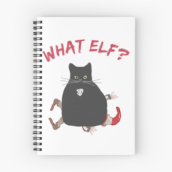 Item preview, What Elf? Funny Black Cat Christmas designed and sold by Claws With Paws.