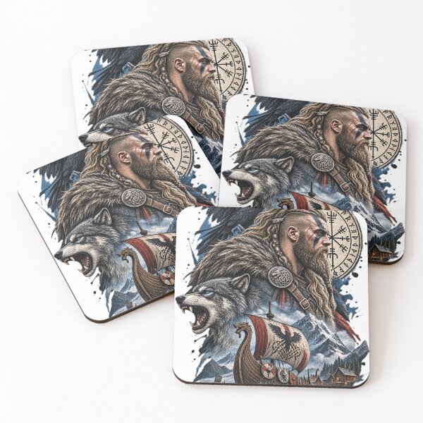 Item preview, Viking Warrior – Norse Legend & Raven designed and sold by LmonioressXxx.