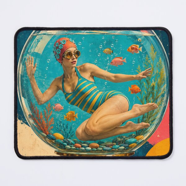 Item preview, Fishbowl Swimmer designed and sold by FloramoonArt.