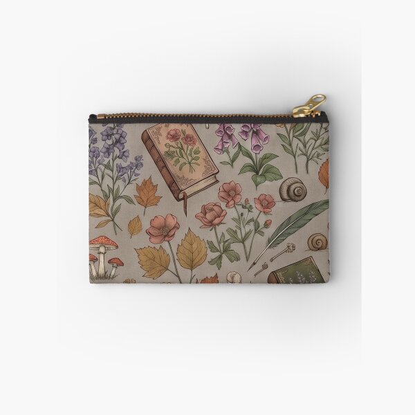 Item preview, "Ammeluk Antique Books & Mystical Mushrooms Pattern" designed and sold by Ammeluk.