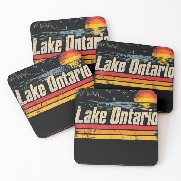 Item preview, Retro Sunset Great Lakes Lake Ontario  designed and sold by LA3ATEX.