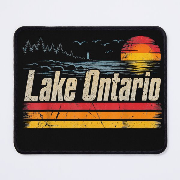 Item preview, Retro Sunset Great Lakes Lake Ontario designed and sold by LA3ATEX.
