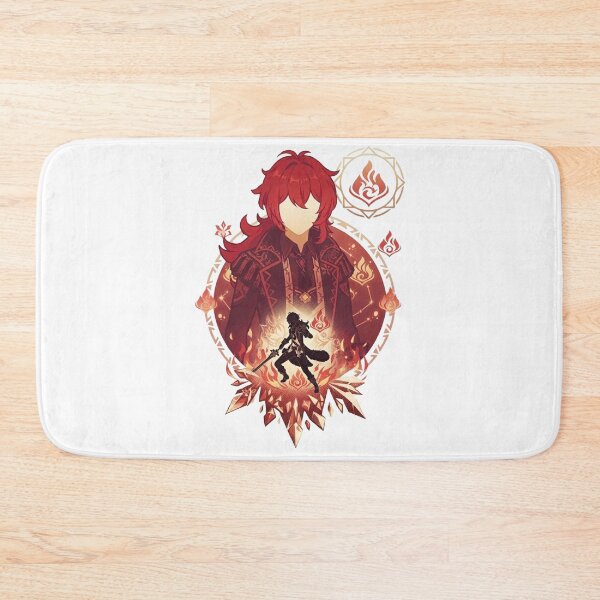 Item preview, Diluc Flat Illust designed and sold by CrotDalem.