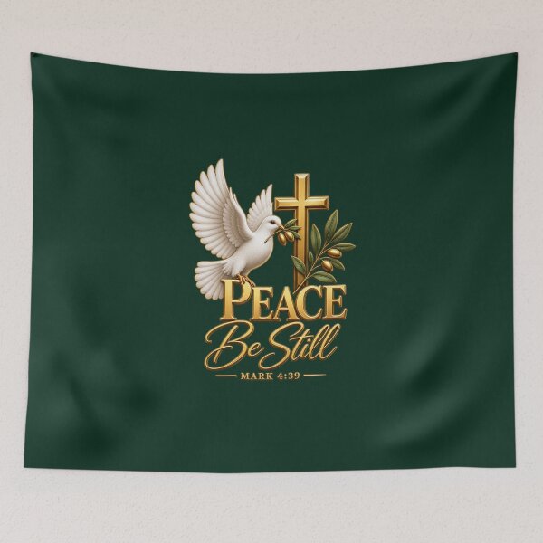 Item preview, Peace Be Still – Elegant Christian Dove & Cross Design designed and sold by HO•Designs.