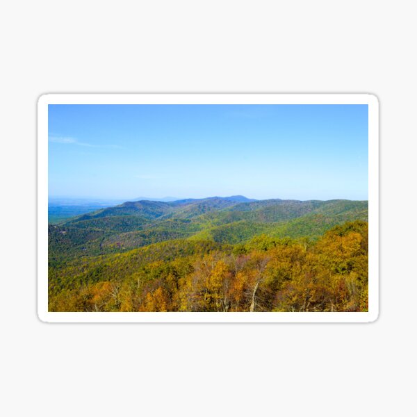 blue ridge autumn Sticker