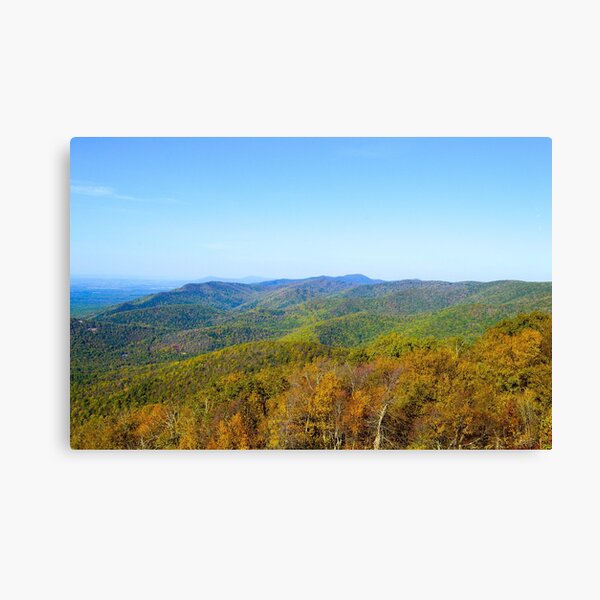 blue ridge autumn Canvas Print
