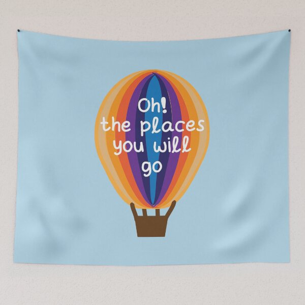 Item preview, The places you will go hot air balloon designed and sold by fluffyfamcraft.