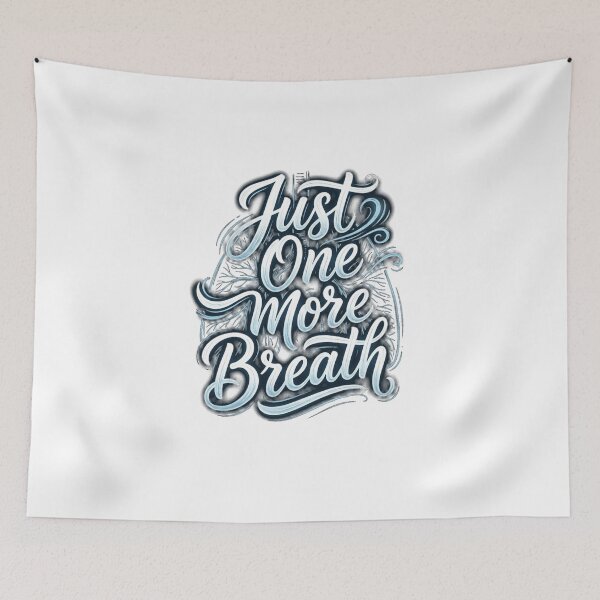 Item preview, Just One More Breath – ALS Awareness Hope Typography designed and sold by Mirgonhood.