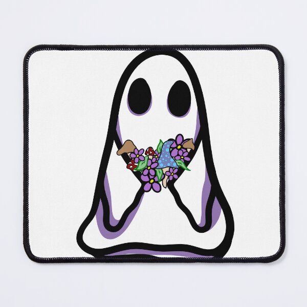 Item preview, Little Ghost With Flowers And Mushrooms designed and sold by ShaeRaindrop.