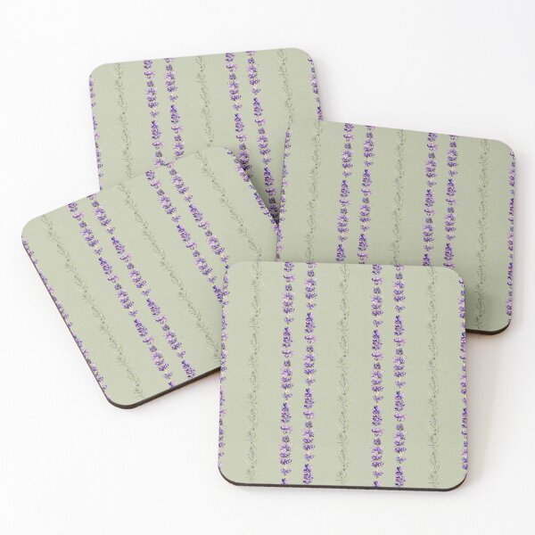 Item preview, Lavender Stripes on Green designed and sold by DogwoodDesign.