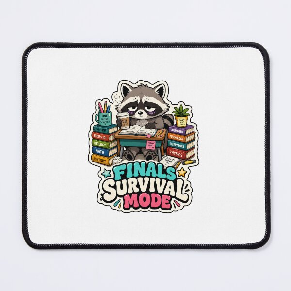 Item preview, Finals Survival Mode Raccoon Sticker designed and sold by RedRubyBubble.