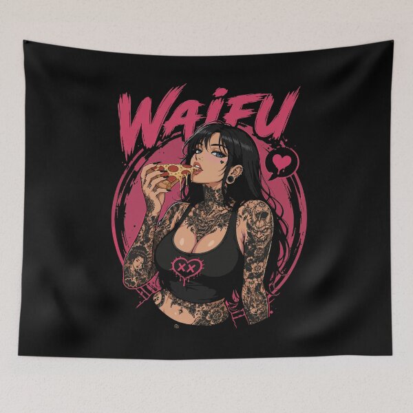 Item preview, Pizza Waifu designed and sold by GhoulishGraphX.