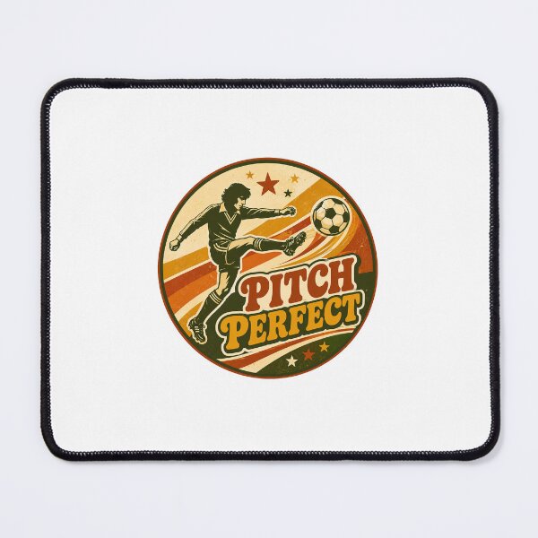 Item preview, Pitch Perfect Retro Soccer Sticker designed and sold by RedRubyBubble.