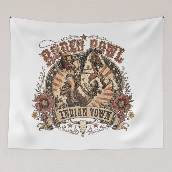 Item preview, Rodeo Bawl Indian Town Western Cowgirl Design designed and sold by castillomiami.