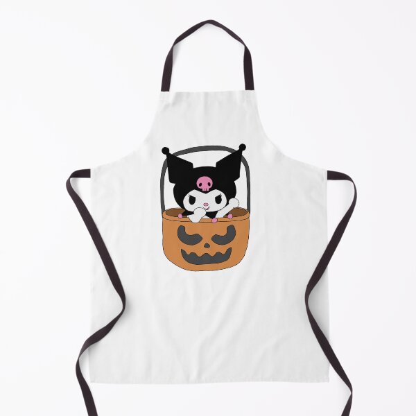 Item preview, Cute Sanrio Character Kuromi in Pumpkin Basket Halloween Kawaii Fall Illustration designed and sold by Iska-Designs.