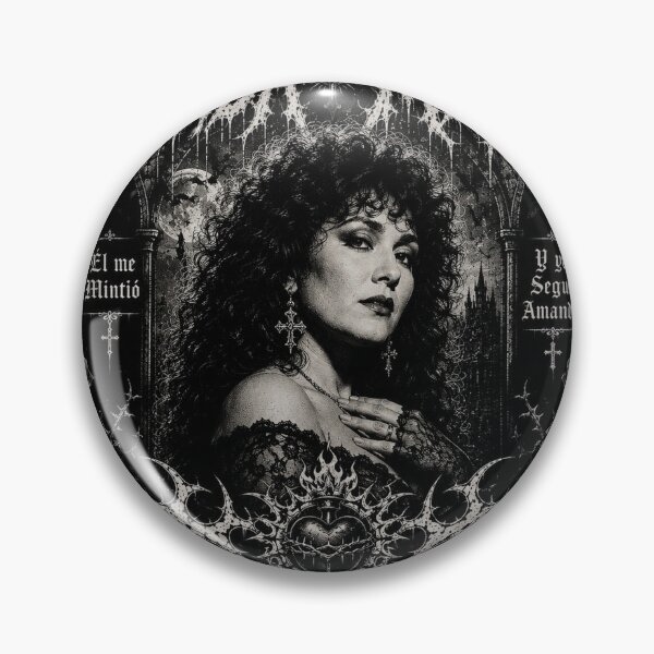 Item preview, Amanda Miguel – Él Me Mintió | Gothic Heavy Metal Music Art designed and sold by Boreal Apparel.