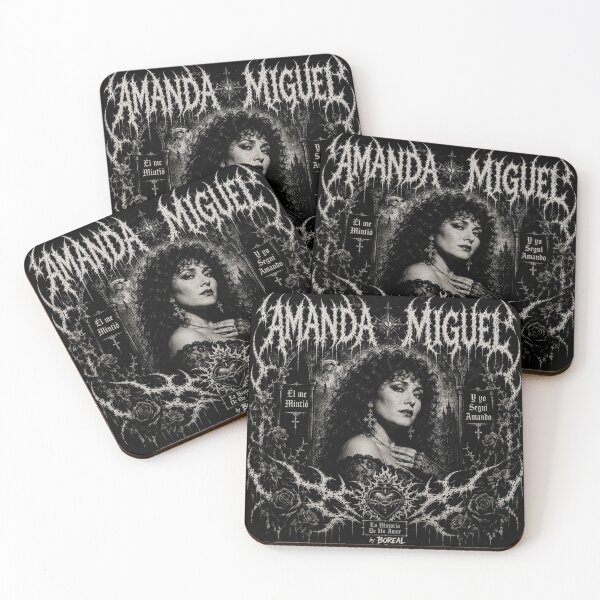 Item preview, Amanda Miguel – Él Me Mintió | Gothic Heavy Metal Music Art designed and sold by Boreal Apparel.