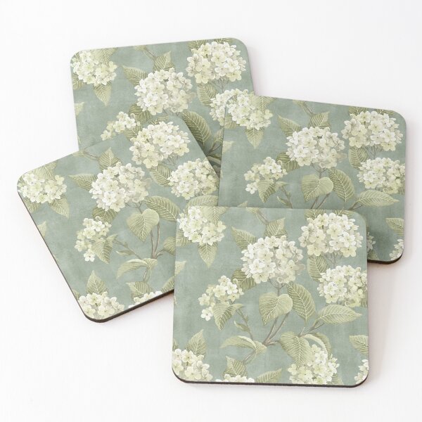 Item preview, Vintage Hydrangea - Green Gray designed and sold by Sarah Thorpe Designs .