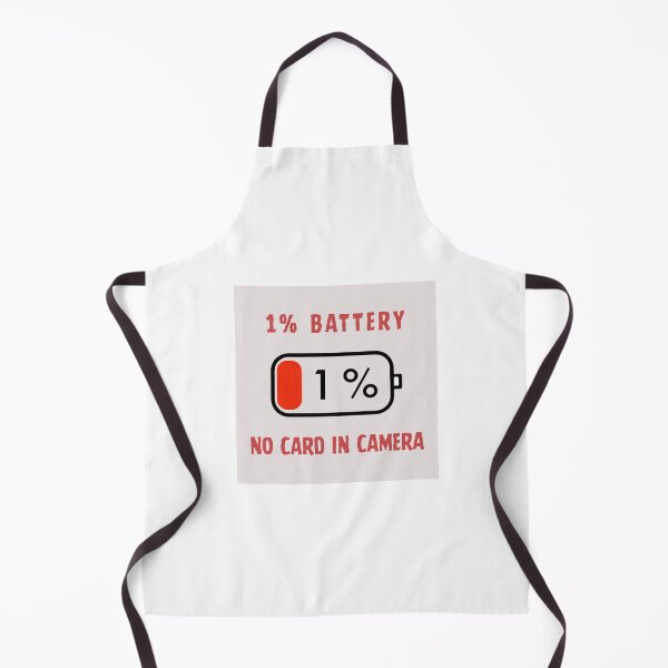Item preview, 1% Battery No Card In Camera Funny Photographer Design designed and sold by LensDyn™.