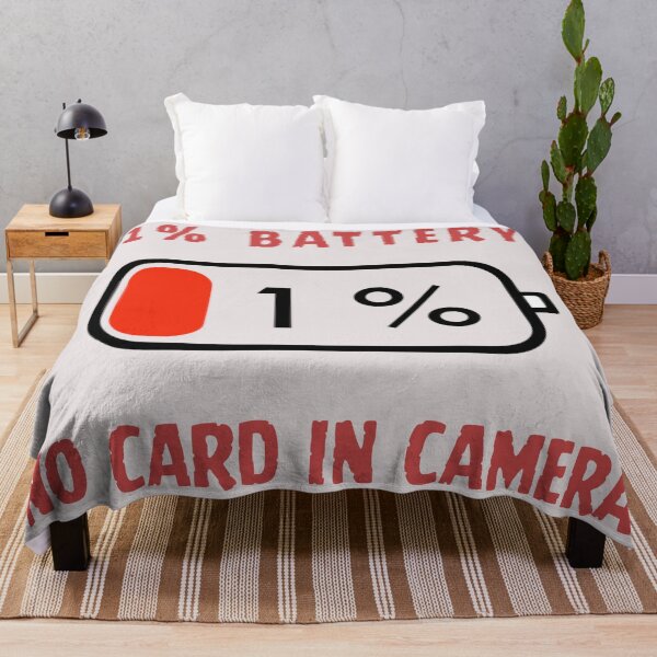 Item preview, 1% Battery No Card In Camera Funny Photographer Design designed and sold by LensDyn™.