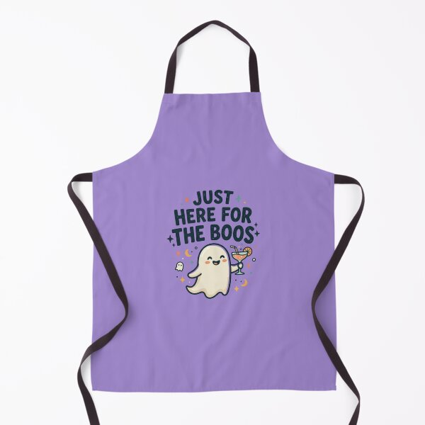 Item preview, Just Here for the Boos Cute Ghost Cocktail Halloween Art designed and sold by NikBrin Prevail .