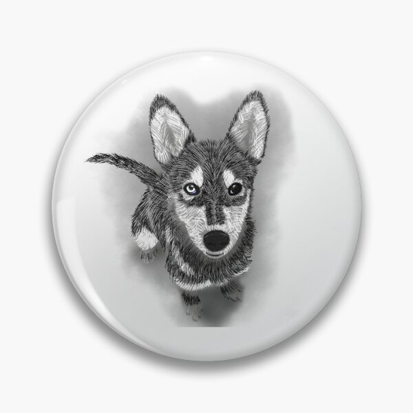 Item preview, Spectral Husky: A Gaze in the Dark designed and sold by WaveAcuarela.